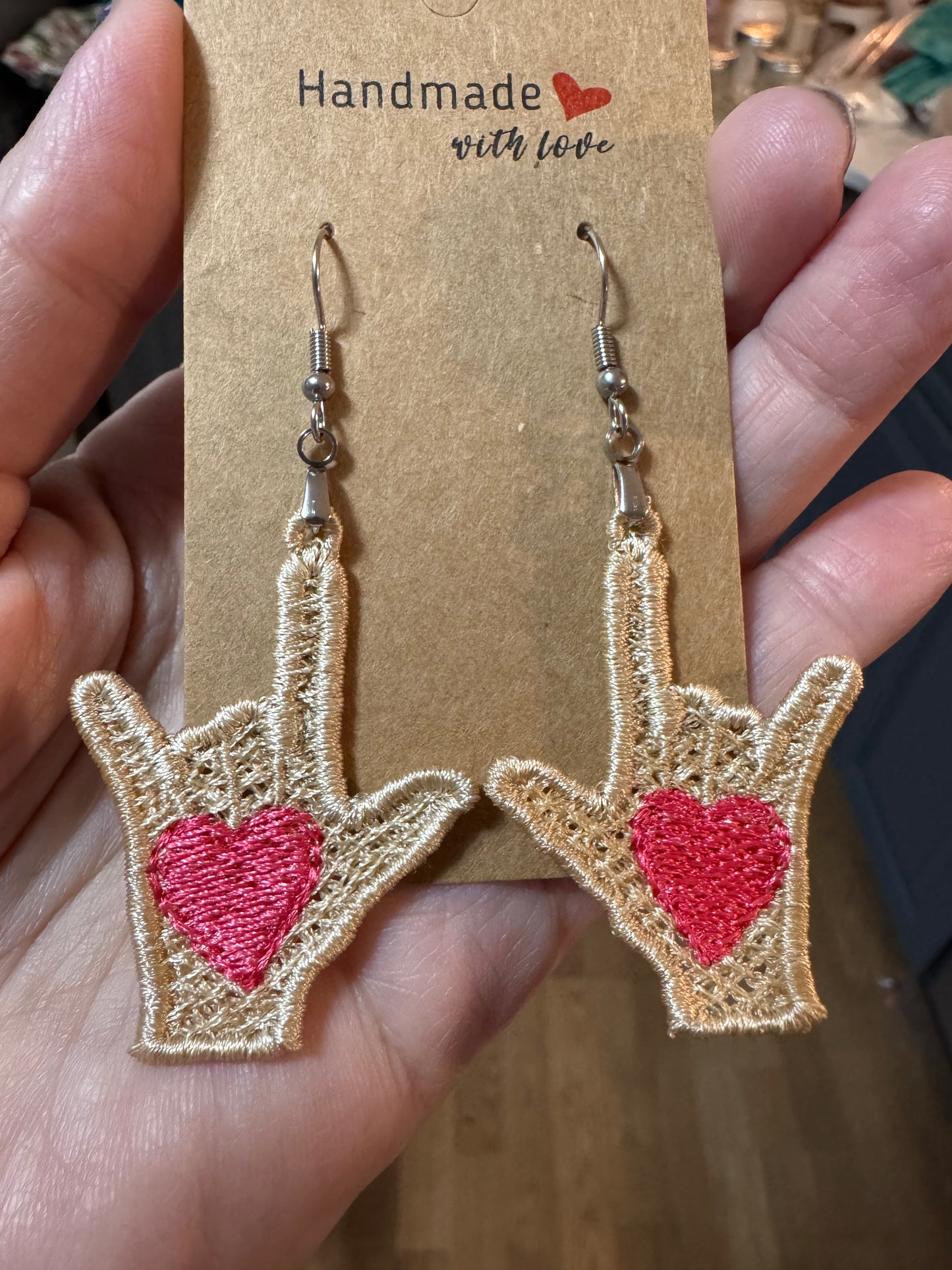 FSL ASL ILY  Earrings